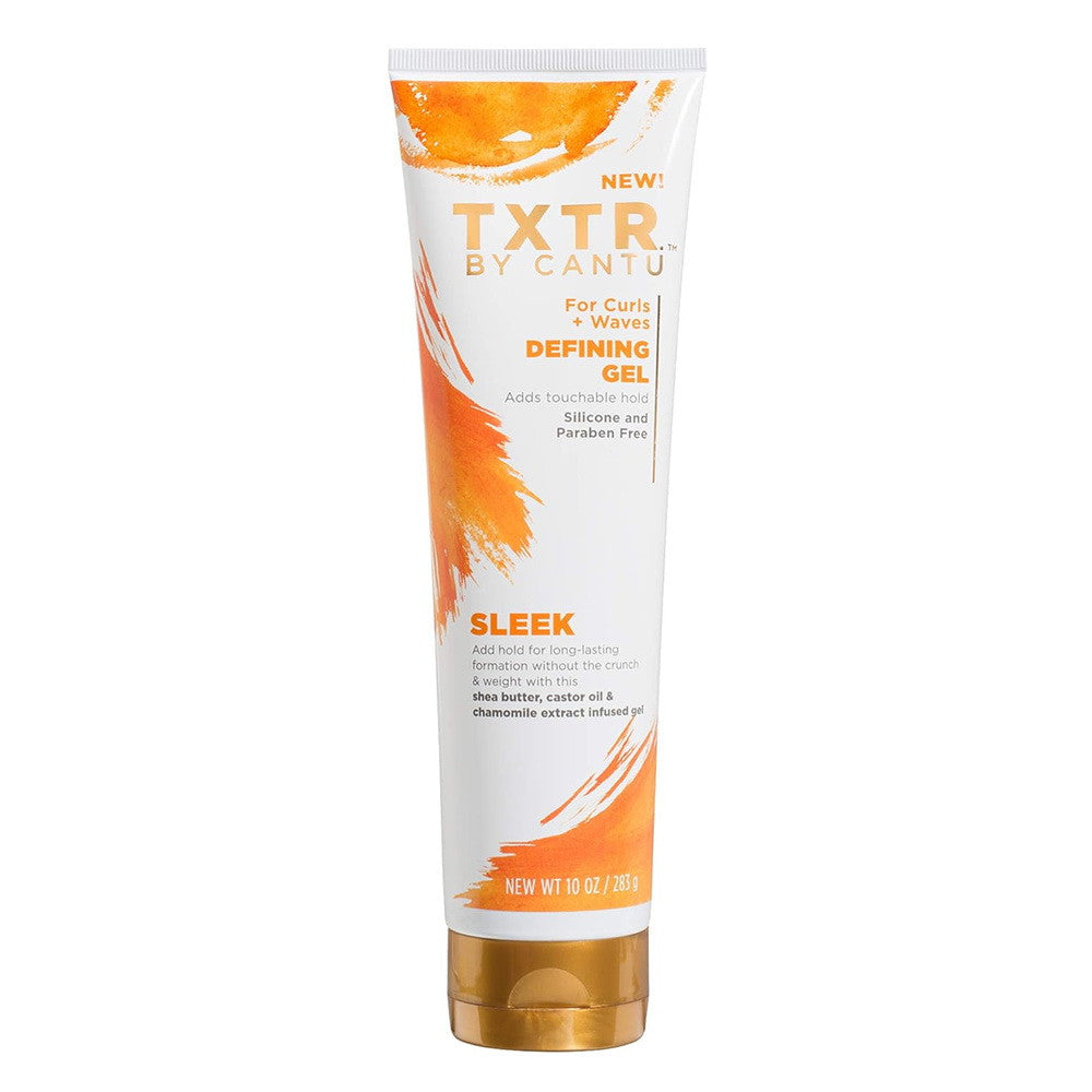 Cantu Txtr Defining Gel for Curls Waves, Sleek, 10 Oz